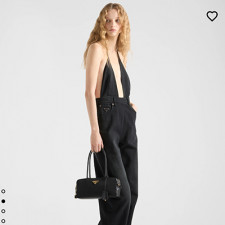 [PRADA] 여성백 Saffiano BAG 프라다 자물쇠 스몰 리나일론 가죽 탑 핸들백 1BB133