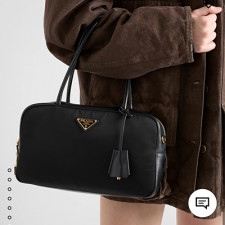 [PRADA] 여성백 Saffiano BAG 프라다 자물쇠 스몰 토트백 가죽 탑 핸들백 1BB132