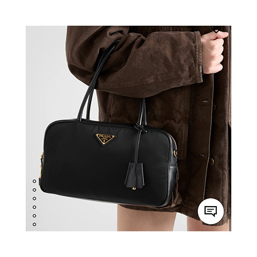 [PRADA] 여성백 Saffiano BAG 프라다 자물쇠 스몰 토트백 가죽 탑 핸들백 1BB132