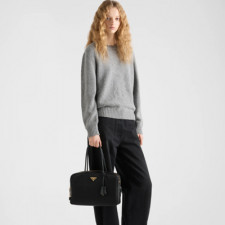 [PRADA] 여성백 Saffiano BAG 프라다 토트백 자물쇠 리나일론 가죽 탑 핸들백 1BB131