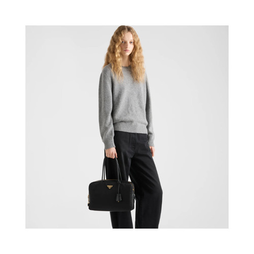 [PRADA] 여성백 Saffiano BAG 프라다 토트백 자물쇠 리나일론 가죽 탑 핸들백 1BB131