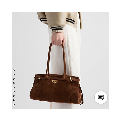 [PRADA] 여성백 LuxSoft BAG 프라다 레더 플라크 토트백 소프트럭스 핸드백 1BA426