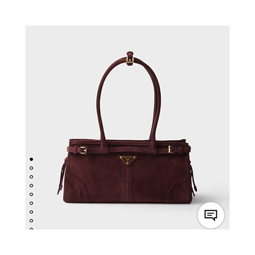 [PRADA] 여성백 LuxSoft BAG 프라다 레더 플라크 토트백 소프트럭스 핸드백 1BA426