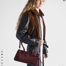 [PRADA] 여성백 LuxSoft BAG 프라다 레더 플라크 토트백 소프트럭스 핸드백 1BA426