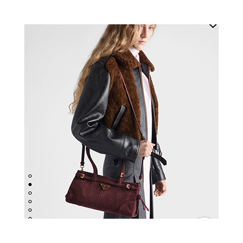 [PRADA] 여성백 LuxSoft BAG 프라다 레더 플라크 토트백 소프트럭스 핸드백 1BA426