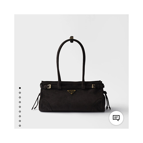 [PRADA] 여성백 LuxSoft BAG 프라다 레더 플라크 토트백 소프트럭스 핸드백 1BA426