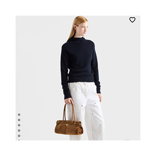 [PRADA] 여성백 LuxSoft BAG 프라다 레더 플라크 토트백 소프트럭스 핸드백 1BA426